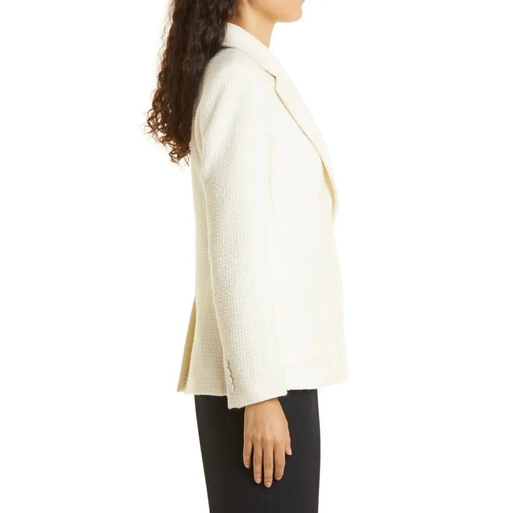 CLUB MONOCO textured tweed classic wool blend cream blazer size L - Picture 3 of 11
